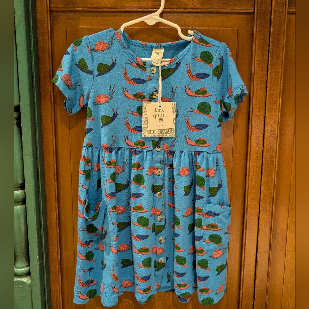 NWT Kate Quinn Snails Dress 4T